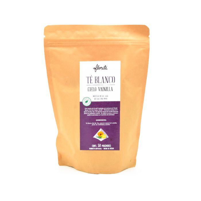 Bolsa de té en pirámide biodegradable Cielo Vainilla